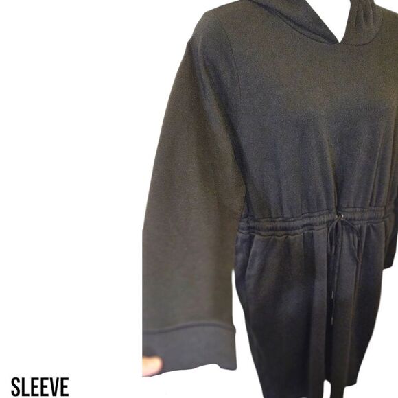 TORRID MINI Black Super Soft Fleece Hooded Sweatshirt Dress With Pockets Size 2X - Picture 9 of 16